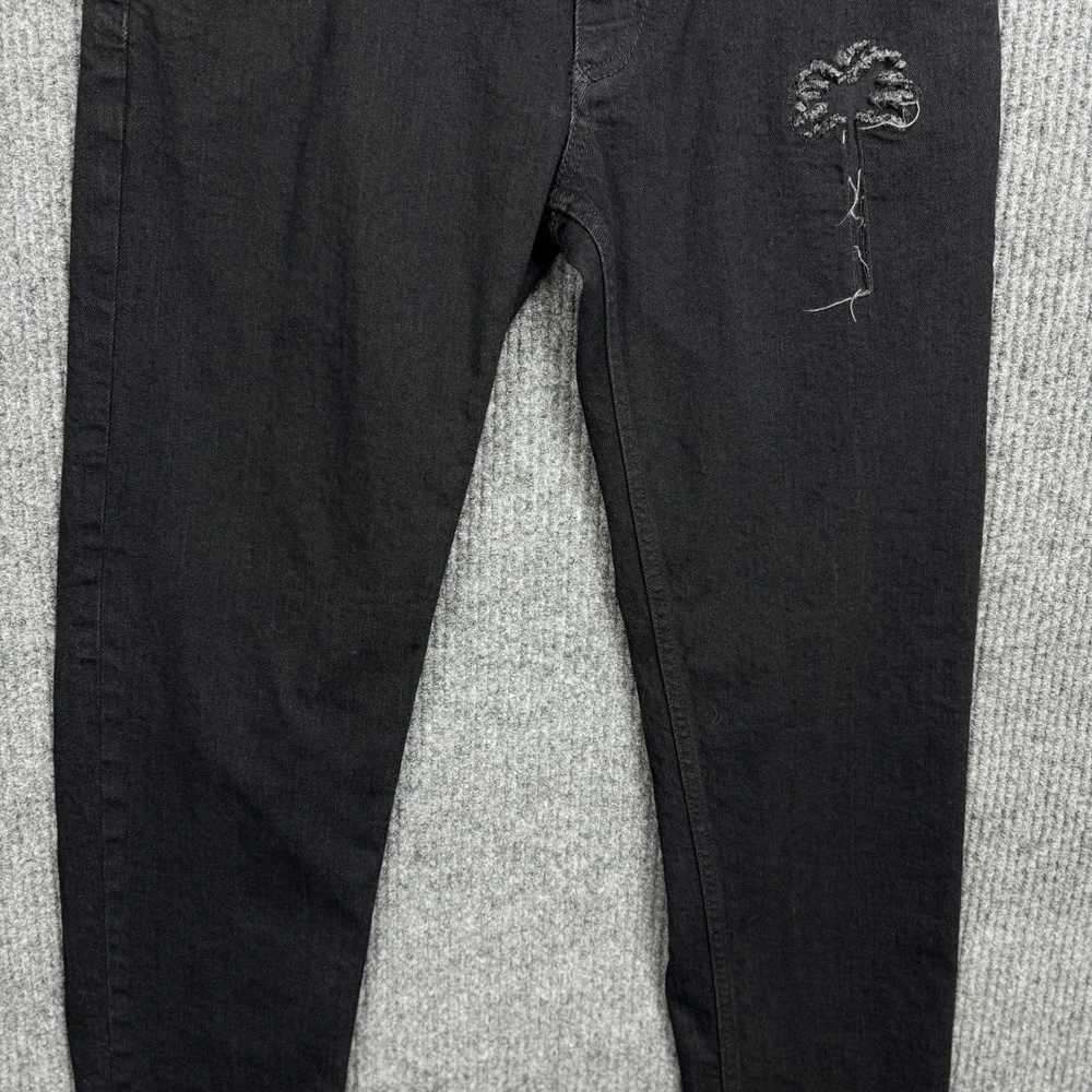 Palm Angels Denim Jeans Men 34 Black Streetwear Luxury Goth PMYA020R20659028